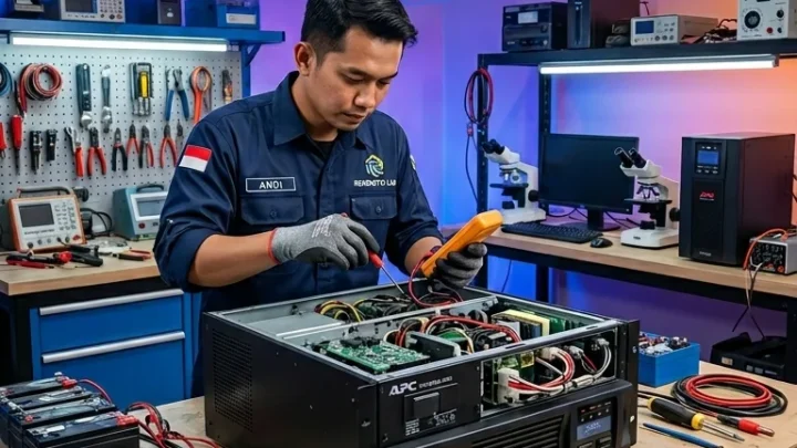 Rekondisi UPS Bekas Kapasitas Besar untuk Melindungi Peralatan Laboratorium