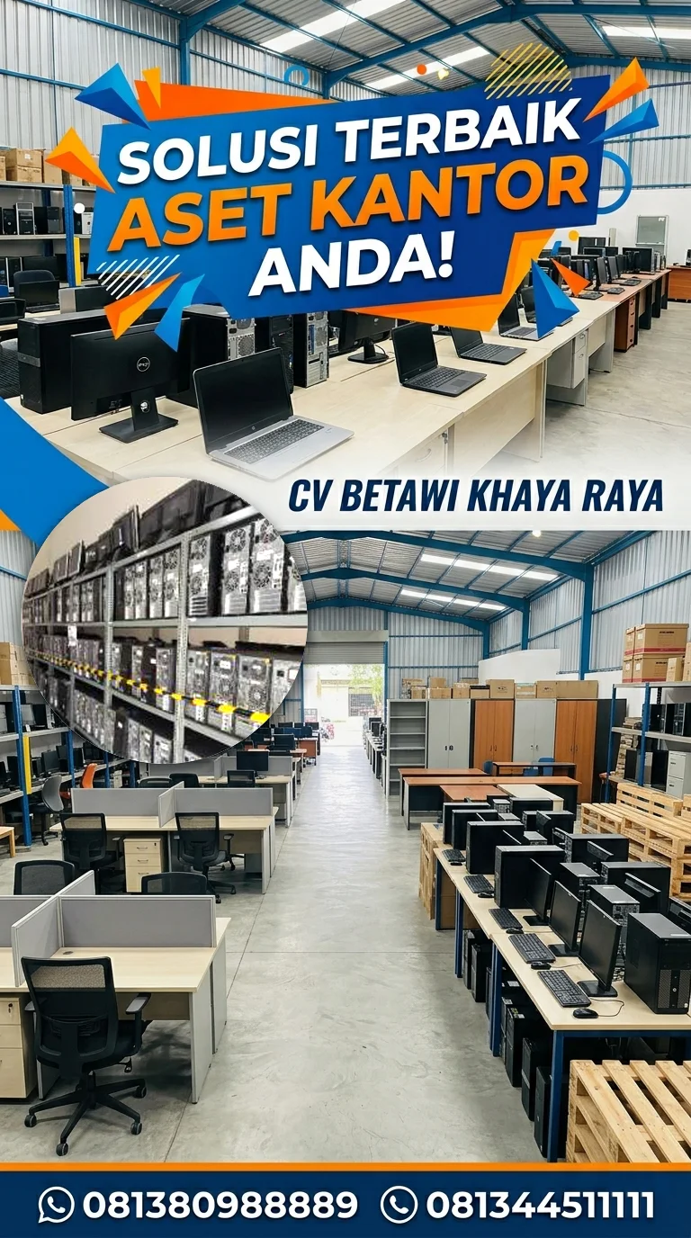 JUAL BELI KOMPUTER BEKAS JAKARTA - JUAL BELI FURNITURE BEKAS KANTOR BETAWI KHAYA RAYA (2)
